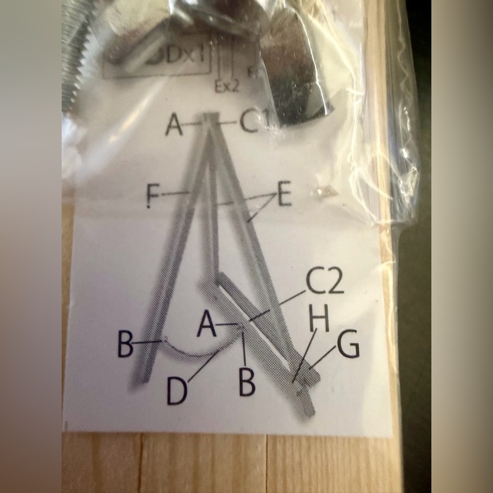 Wooden Table Top Easel Stand Kit - Easy Assembly